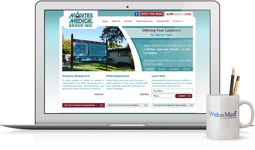 Family Medicine Website Design Portfolio